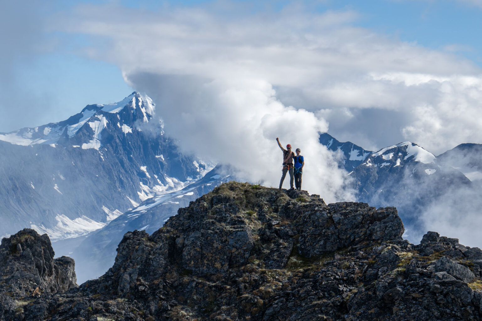 Eric & Finn on the summit.